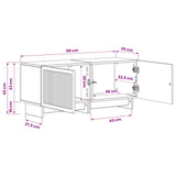 TV Cabinet White Engineered Wood