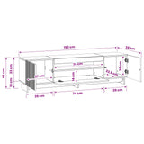 LED TV Cabinet White Engineered Wood - Extra Image
