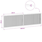 Wall-Mounted Headboard EDE Sonoma Oak Engineered Wood