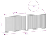 Wall-Mounted Headboard EDE Sonoma Oak Engineered Wood