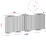 Wall-Mounted Headboard EDE Sonoma Oak Engineered Wood