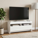 LED TV Cabinet EDE 100 x 35 x 43 cm White Engineered Wood