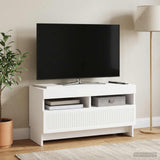 LED TV Cabinet ALKMAAR 81 x 35 x 43 cm White Engineered Wood