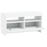 LED TV Cabinet White Engineered Wood