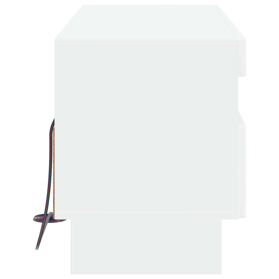 LED TV Cabinet EDE 81 x 35 x 43 cm White