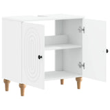 Bathroom Sink Cabinet ALKMAAR White 59.5 x 31.5 x 59 cm - Front View