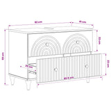 Bathroom Sink Cabinet ALKMAAR White 82 x 41 x 59 cm - Extra Image
