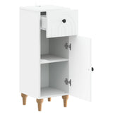 Bathroom Storage Cabinet ALKMAAR White 30 x 31 x 80 cm - Front View