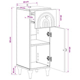 Bathroom Storage Cabinet ALKMAAR White 30 x 31 x 80 cm