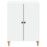 Bathroom Storage Cabinet ALKMAAR White 59.5 x 31 x 80 cm - Side View