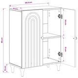 Bathroom Storage Cabinet ALKMAAR White 59.5 x 31 x 80 cm