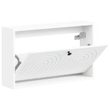 Wall-Mounted Shoe Cabinet ALKMAAR 71 x 17 x 43 cm White - Front View