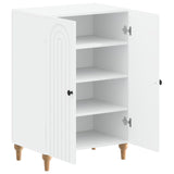 Shoe Cabinet ALKMAAR 59.5 x 39.5 x 90 cm Engineered Wood White