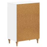 Shoe Cabinet ALKMAAR 59.5 x 39.5 x 90 cm Engineered Wood White - 45-Degree Angle