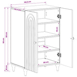 Shoe Cabinet ALKMAAR 59.5 x 39.5 x 90 cm Engineered Wood White