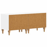 TV Cabinet White Engineered Wood - Rear View