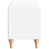TV Cabinet White Engineered Wood - 45-Degree Angle
