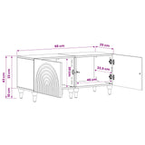 TV Cabinet White Engineered Wood - Extra Image