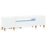 LED TV Cabinet White Engineered Wood