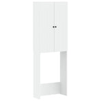 Toilet Cabinet ALKMAAR White 66 x 25.5 x 190 cm Engineered Wood