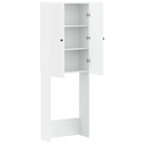 Toilet Cabinet ALKMAAR White 66 x 25.5 x 190 cm Engineered Wood - Front View