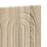 Wall-Mounted Headboard ALKMAAR Sonoma Oak Engineered Wood - Rear View