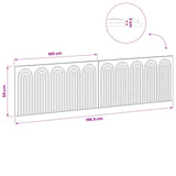 Wall-Mounted Headboard ALKMAAR Sonoma Oak Engineered Wood - Extra Image