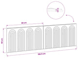 Wall-Mounted Headboard ALKMAAR Sonoma Oak Engineered Wood - Extra Image