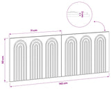 Wall-Mounted Headboard ALKMAAR Sonoma Oak Engineered Wood