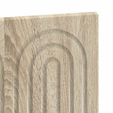 Wall-Mounted Headboard ALKMAAR Sonoma Oak Engineered Wood - Rear View