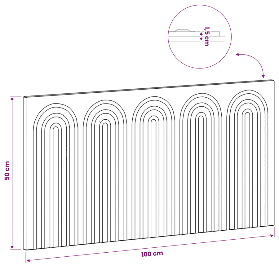 Wall-Mounted Headboard ALKMAAR Sonoma Oak Engineered Wood