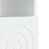 LED TV Cabinet White Engineered Wood - Close-Up Angle