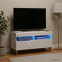 LED TV Cabinet ALKMAAR 81 x 35 x 43 cm White Engineered Wood