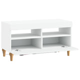 LED TV Cabinet White Engineered Wood - Side View