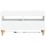 LED TV Cabinet White Engineered Wood