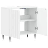 Bathroom Sink Cabinet ZWOLLE White 59.5 x 31.5 x 59 cm - Front View