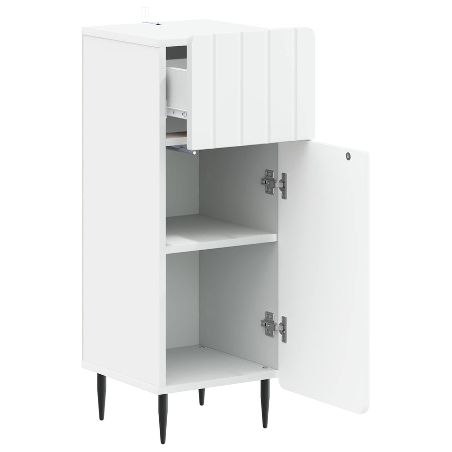 Bathroom Storage Cabinet ZWOLLE White 30 x 31 x 79.5 cm