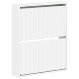 Wall-Mounted Shoe Cabinet ZWOLLE 71 x 17 x 86 cm White