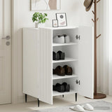Shoe Cabinet ZWOLLE 59.5 x 39.5 x 91.5 cm Engineered Wood White