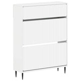 Shoe Cabinet ZWOLLE 78 x 24 x 103 cm Engineered Wood White