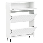Shoe Cabinet ZWOLLE 78 x 24 x 103 cm Engineered Wood White