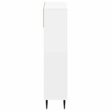 Shoe Cabinet ZWOLLE 78 x 24 x 103 cm Engineered Wood White - Top-Down View