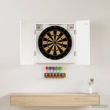 Dartboard Cabinet ZWOLLE White 52.5 x 10.5 x 57.5 cm