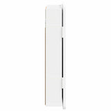 Dartboard Cabinet ZWOLLE White 52.5 x 10.5 x 57.5 cm - Top-Down View