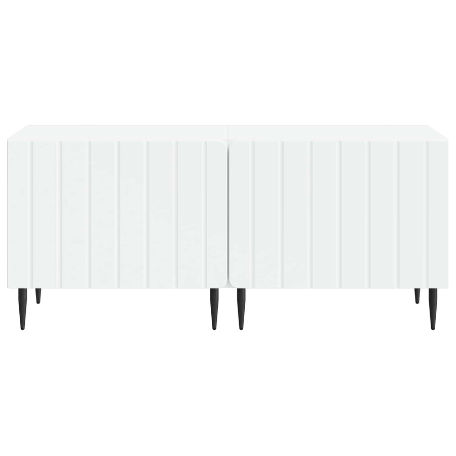 TV Cabinet White Engineered Wood