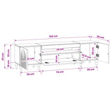 LED TV Cabinet White Engineered Wood