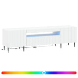 LED TV Cabinet White Engineered Wood