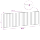 Wall-Mounted Headboard ZWOLLE Sonoma Oak Engineered Wood