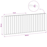 Wall-Mounted Headboard ZWOLLE Sonoma Oak Engineered Wood