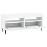 LED TV Cabinet White Engineered Wood - Side View